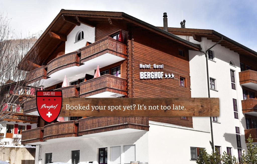 مبيت وإفطار Saas Fee Berghof Garni - The Dom Collection المظهر الخارجي الصورة