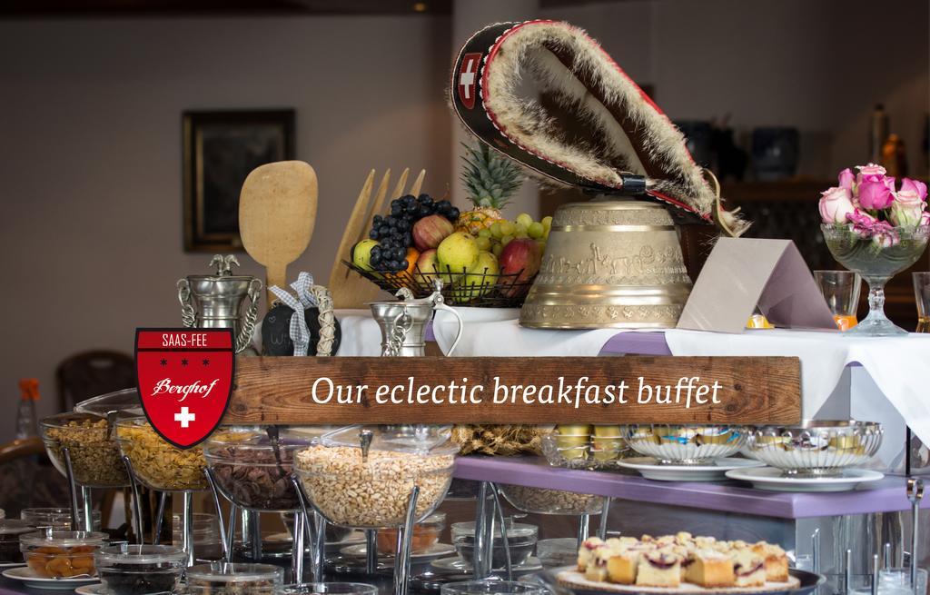 مبيت وإفطار Saas Fee Berghof Garni - The Dom Collection المظهر الخارجي الصورة