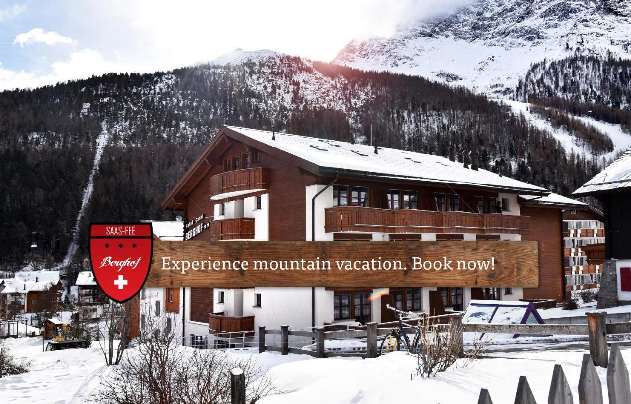مبيت وإفطار Saas Fee Berghof Garni - The Dom Collection المظهر الخارجي الصورة