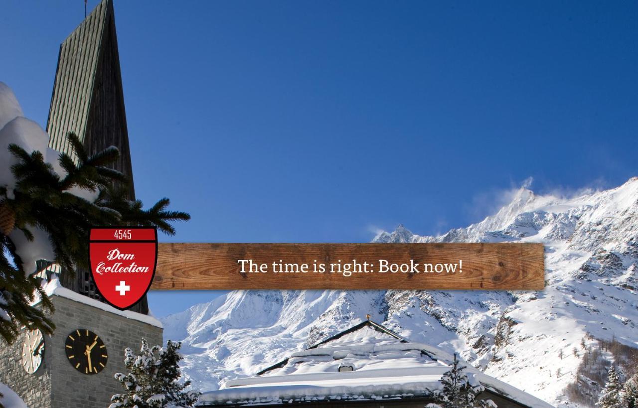 مبيت وإفطار Saas Fee Berghof Garni - The Dom Collection المظهر الخارجي الصورة