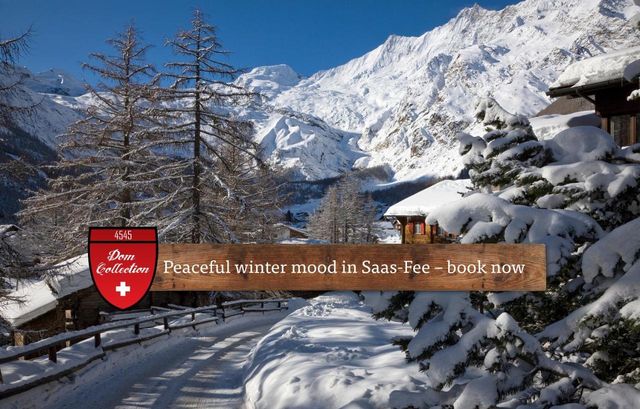 مبيت وإفطار Saas Fee Berghof Garni - The Dom Collection المظهر الخارجي الصورة